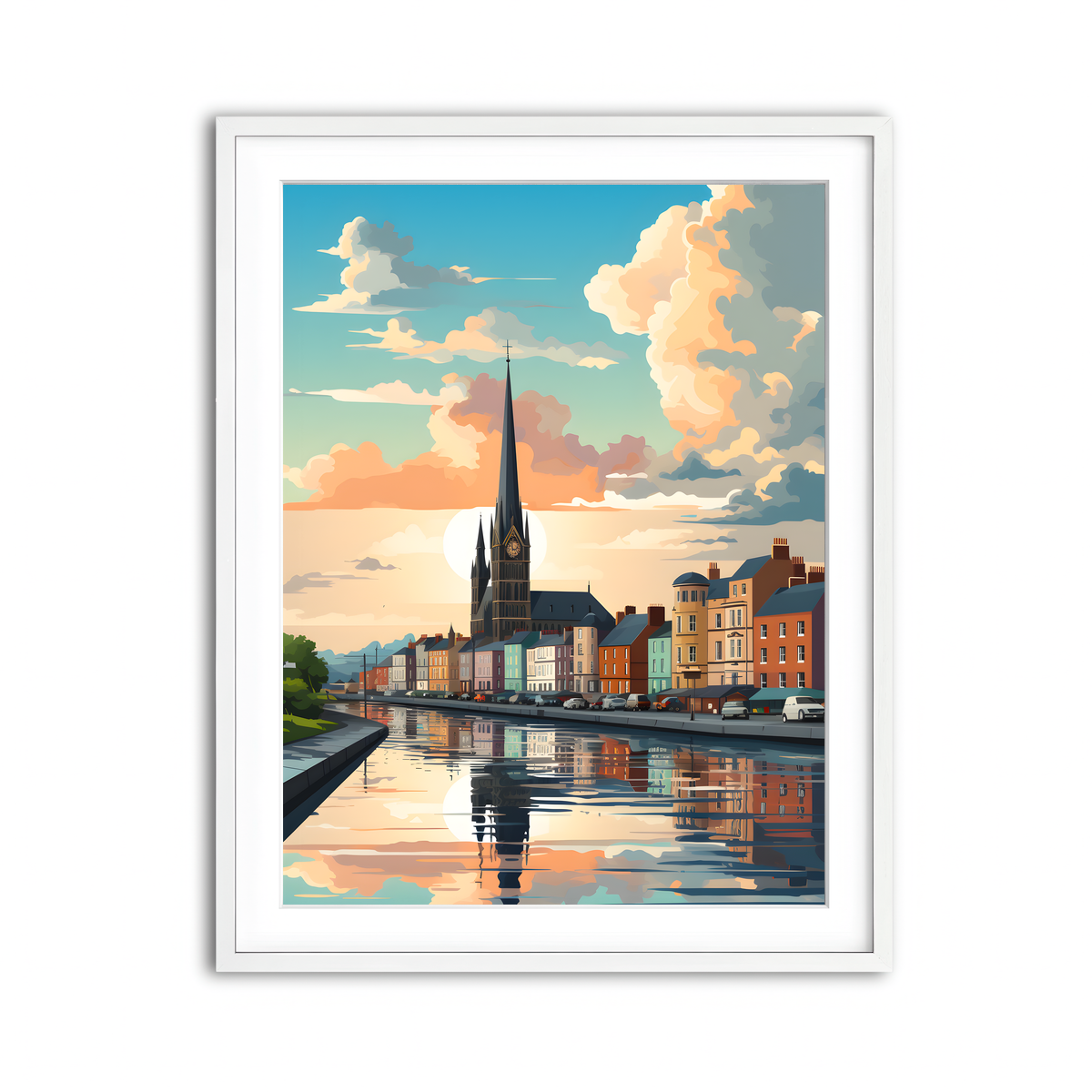 Framed Print 3x4 White