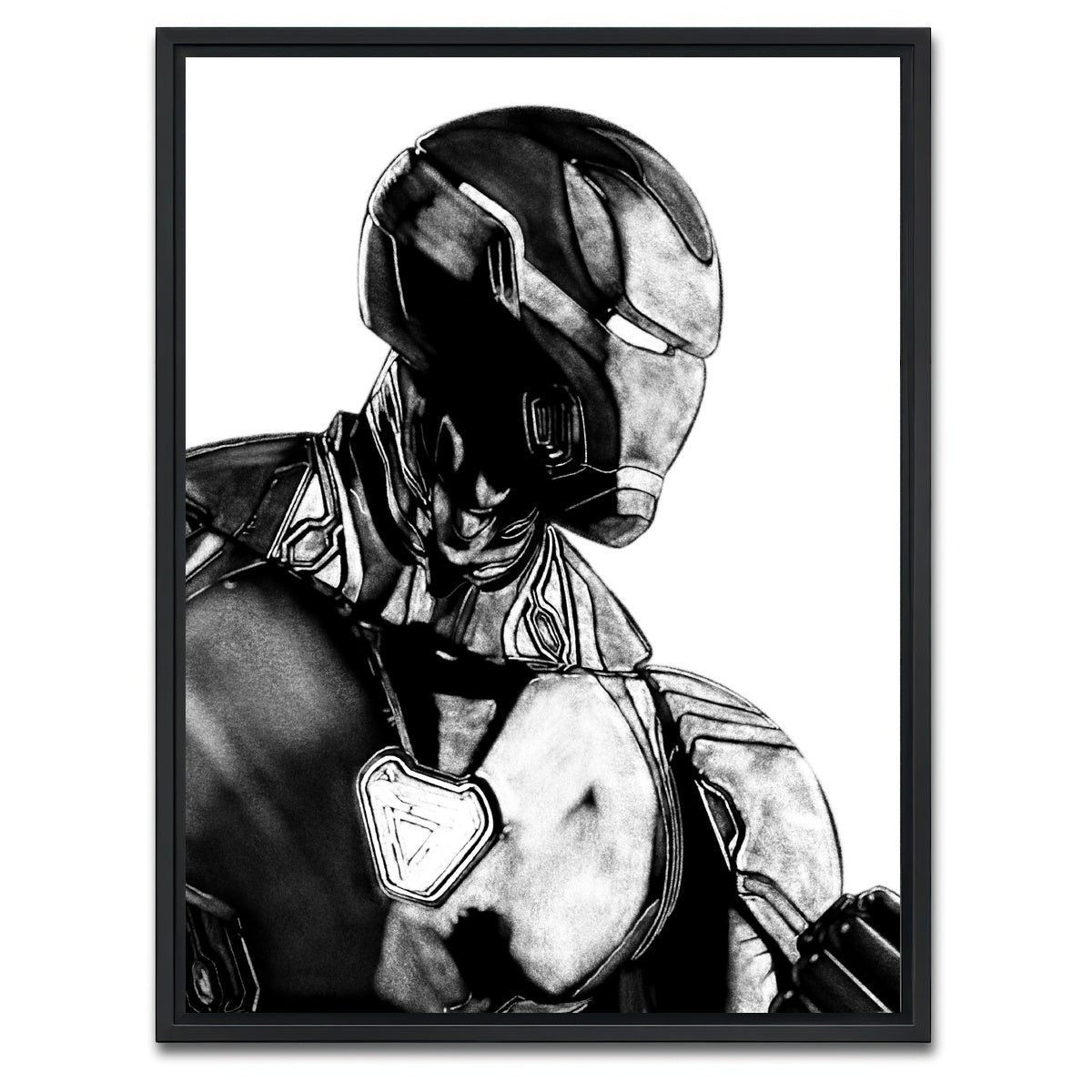 AUTO-MOCKUP WHITE | Iron Man | 1 Piece | Black Framed Canvas | group=3x4