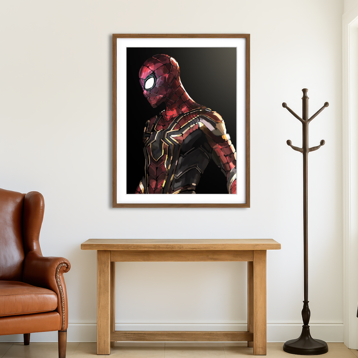 AUTO-MOCKUP ROOM | Iron Spider Side Profile Wall Art