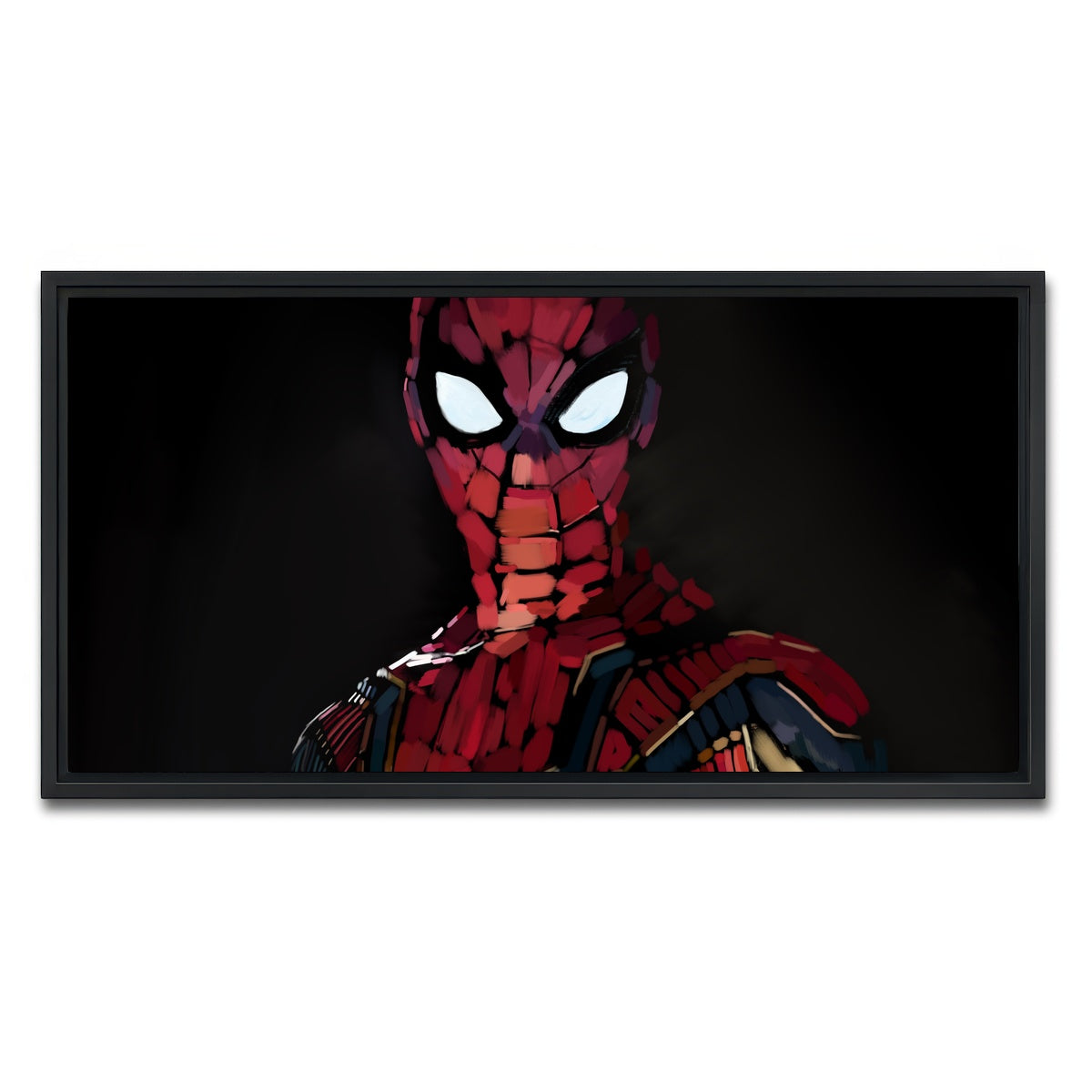 AUTO-MOCKUP WHITE | Iron Spider portrait | 1 Piece | Black Framed Canvas | group=2x1