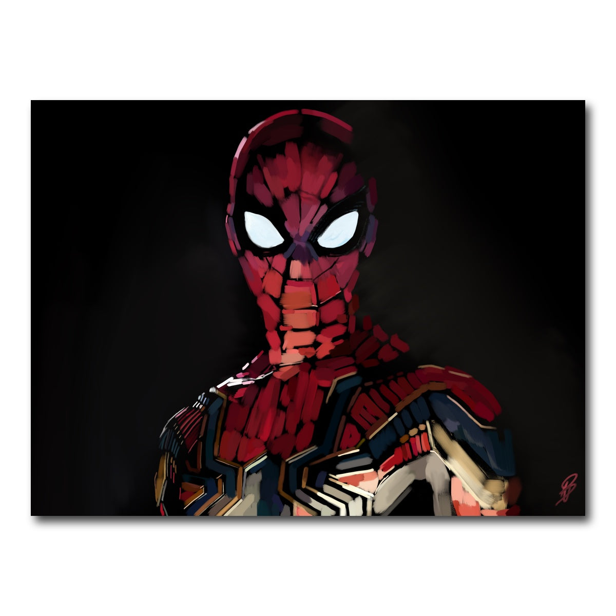AUTO-MOCKUP WHITE | Iron Spider portrait | 1 Piece | Gallery Wrap Canvas | group=4x3