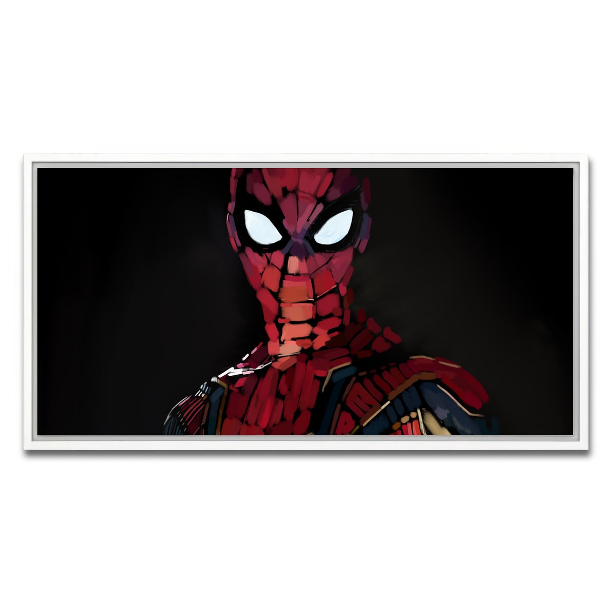 AUTO-MOCKUP WHITE | Iron Spider portrait | 1 Piece | White Framed Canvas | group=2x1