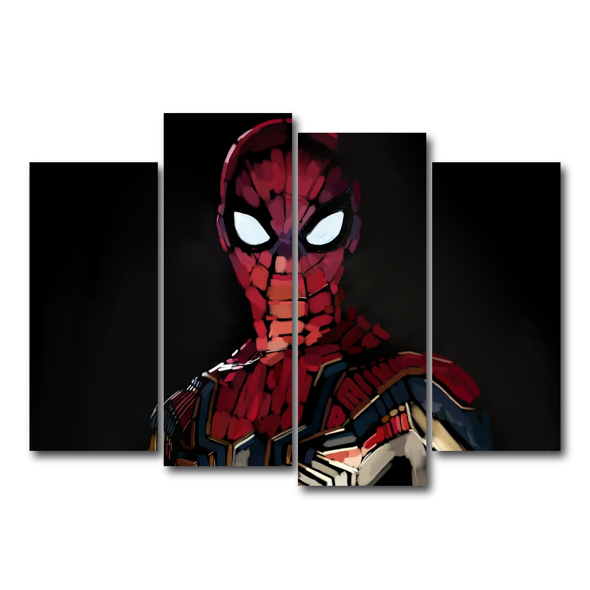 AUTO-MOCKUP WHITE | Iron Spider portrait | 4 Piece | Gallery Wrap Canvas | group=4_normal