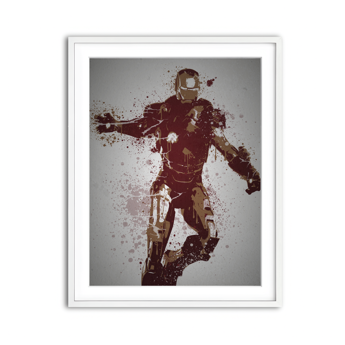 Framed Print 3x4 White