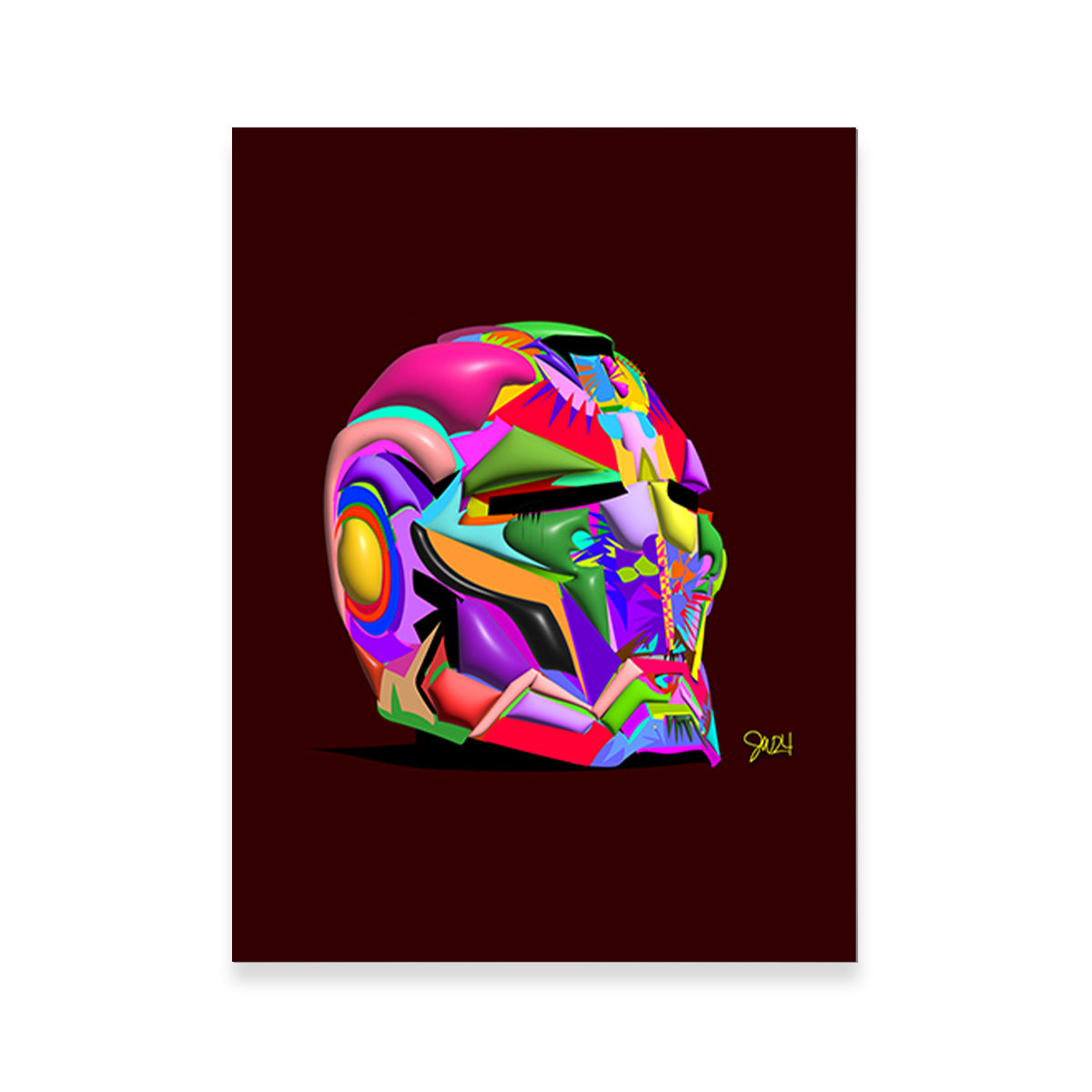 Iron Man Helmet Wall Art