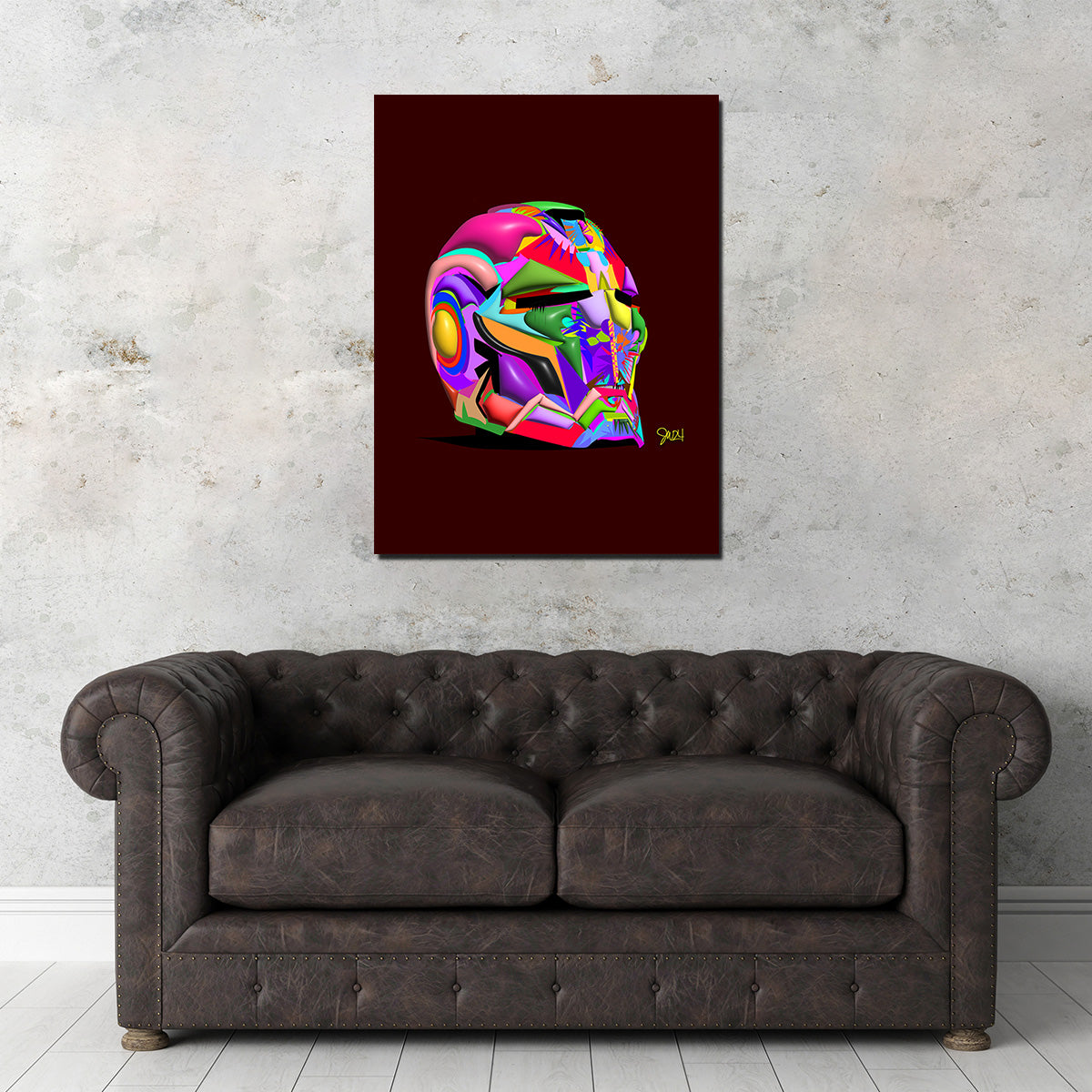 Iron Man Helmet Wall Art