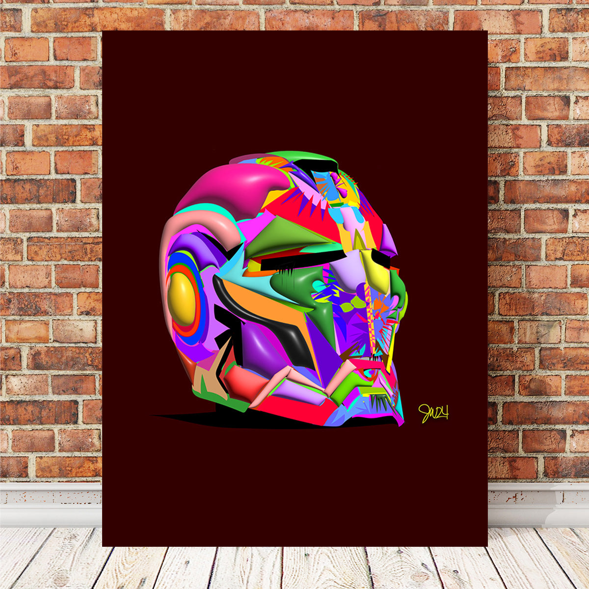 Iron Man Helmet Wall Art