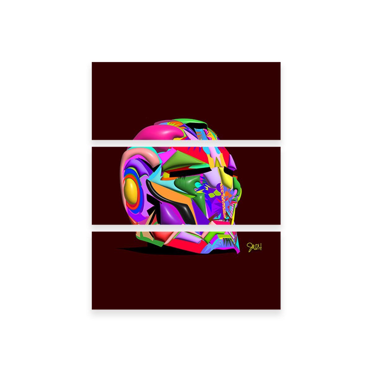 Iron Man Helmet Wall Art