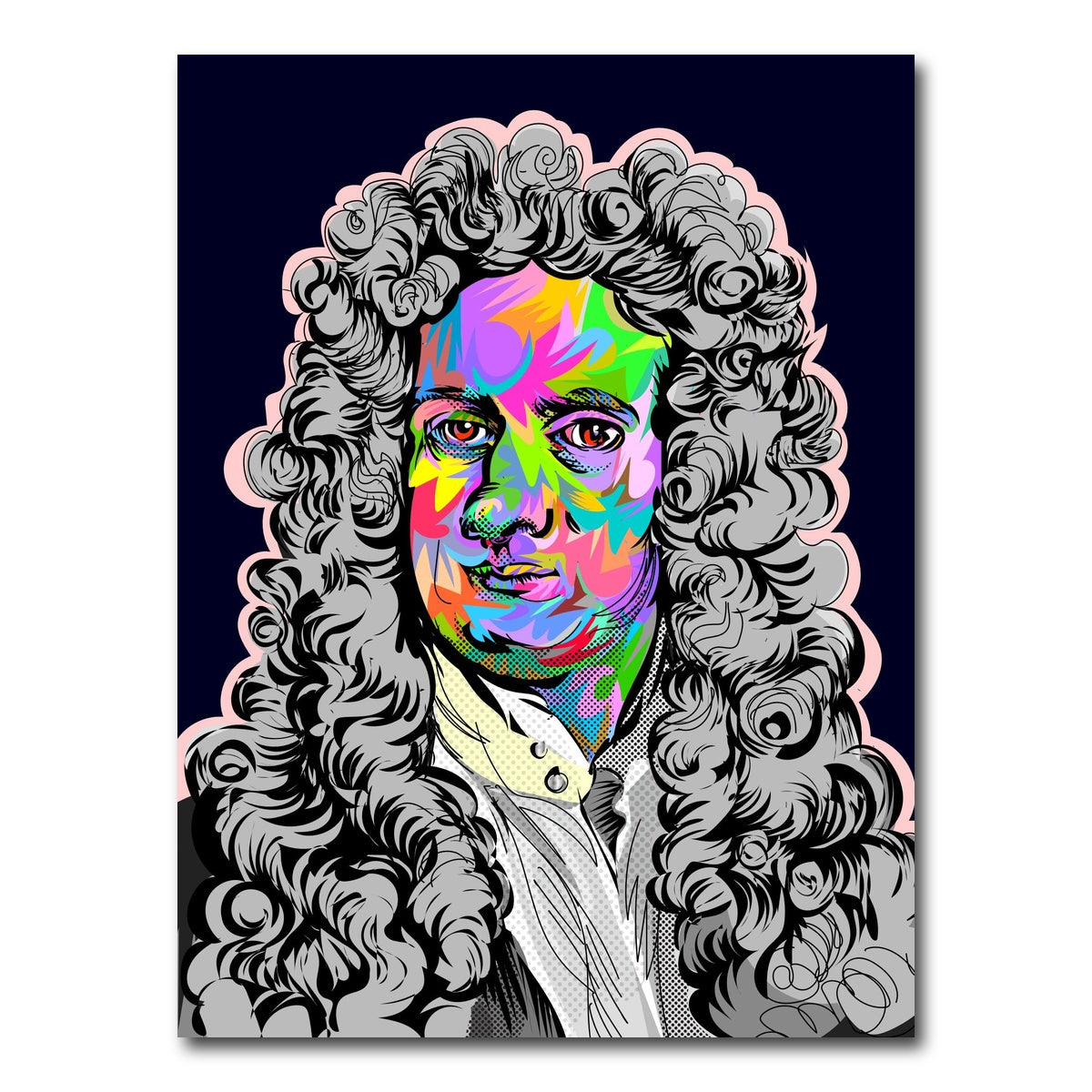 AUTO-MOCKUP WHITE | Isaac Newton | 1 Piece | Gallery Wrap Canvas | group=3x4