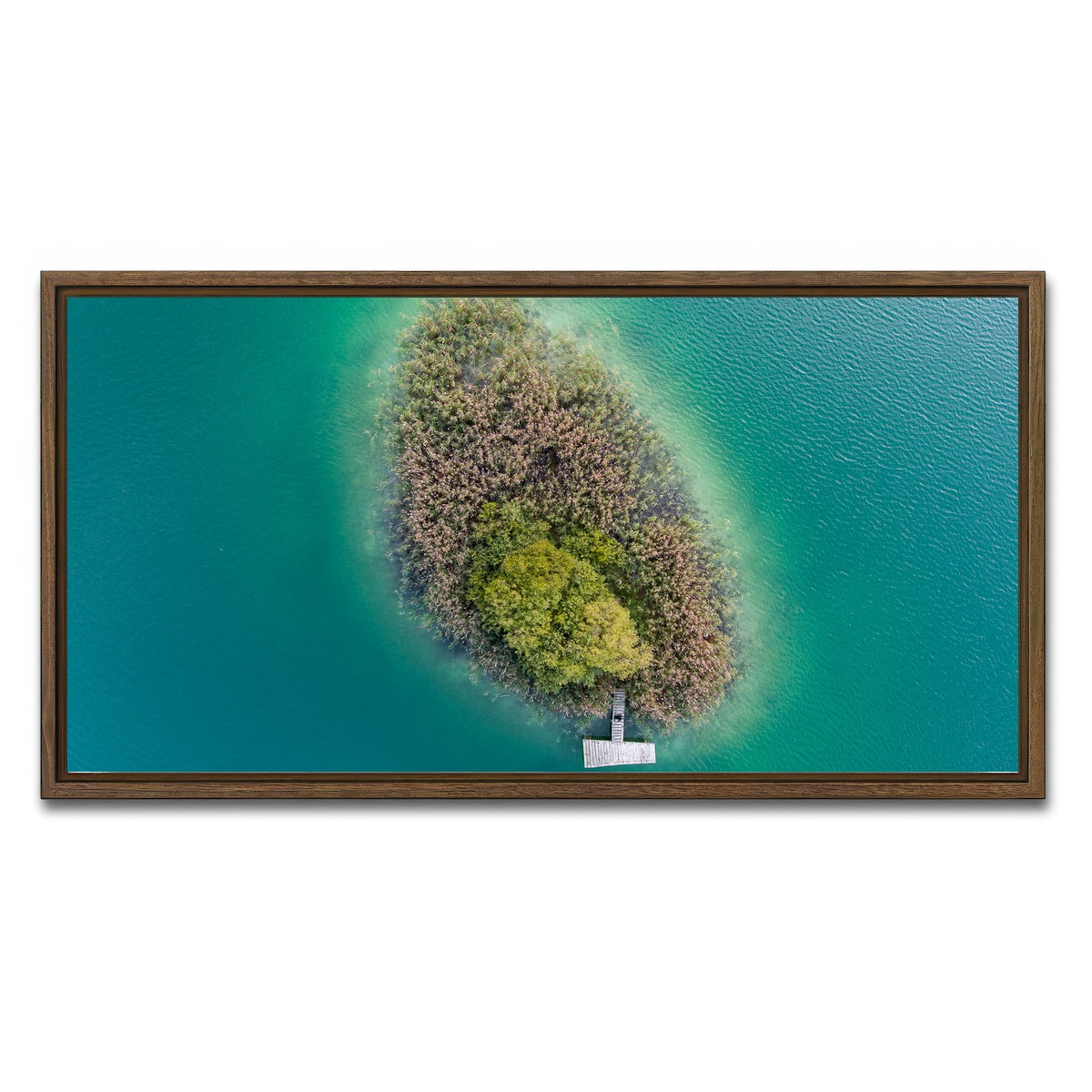 AUTO-MOCKUP WHITE | Island For Two | 1 Piece | Walnut Framed Canvas | group=2x1