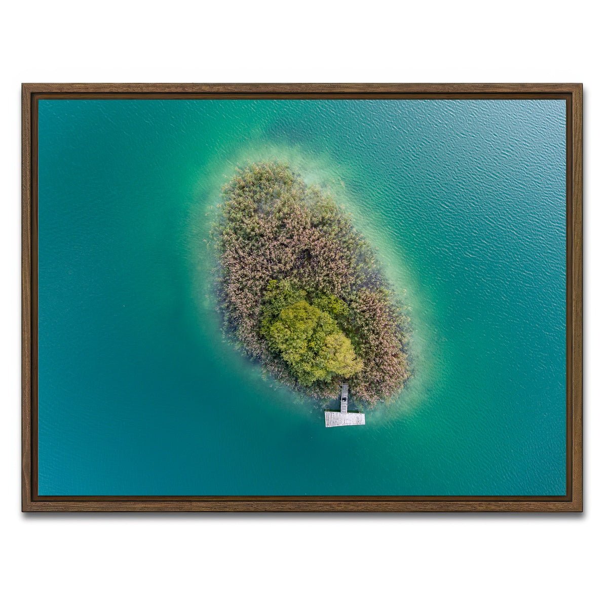 AUTO-MOCKUP WHITE | Island For Two | 1 Piece | Walnut Framed Canvas | group=4x3