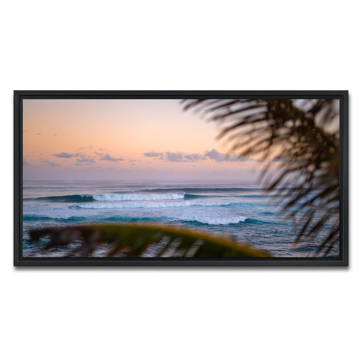 AUTO-MOCKUP WHITE | Island Morning | 1 Piece | Black Framed Canvas | group=2x1