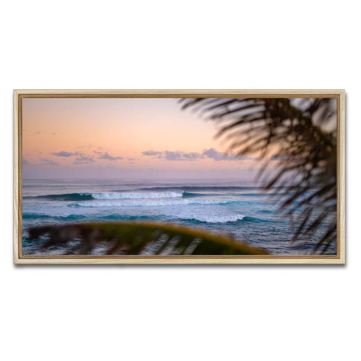 AUTO-MOCKUP WHITE | Island Morning | 1 Piece | Natural Framed Canvas | group=2x1
