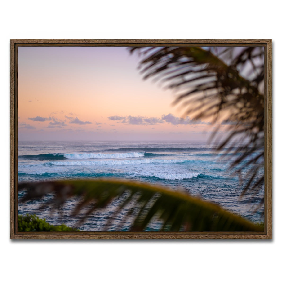 AUTO-MOCKUP WHITE | Island Morning | 1 Piece | Walnut Framed Canvas | group=4x3