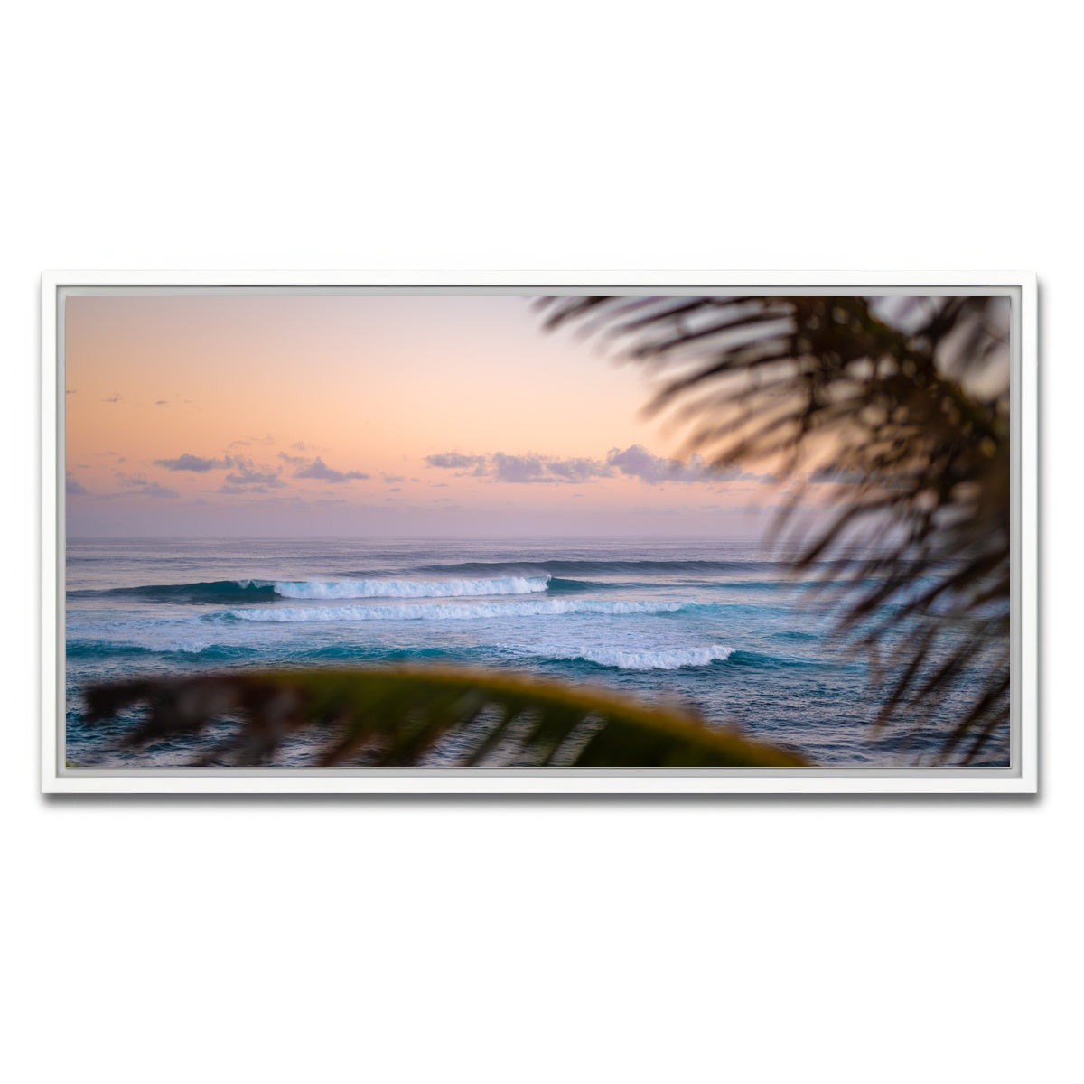AUTO-MOCKUP WHITE | Island Morning | 1 Piece | White Framed Canvas | group=2x1