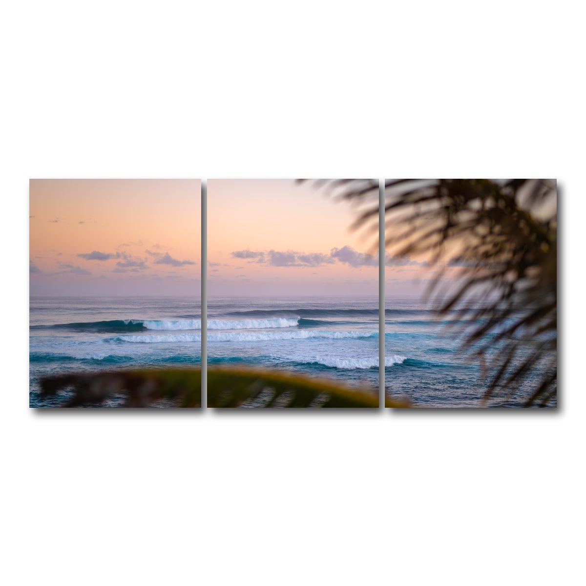 AUTO-MOCKUP WHITE | Island Morning | 3 Piece | Gallery Wrap Canvas | group=18x24