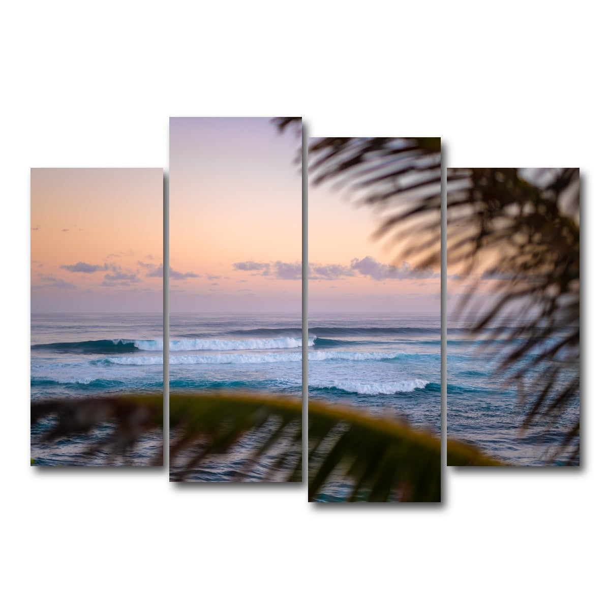 AUTO-MOCKUP WHITE | Island Morning | 4 Piece | Gallery Wrap Canvas | group=4_normal