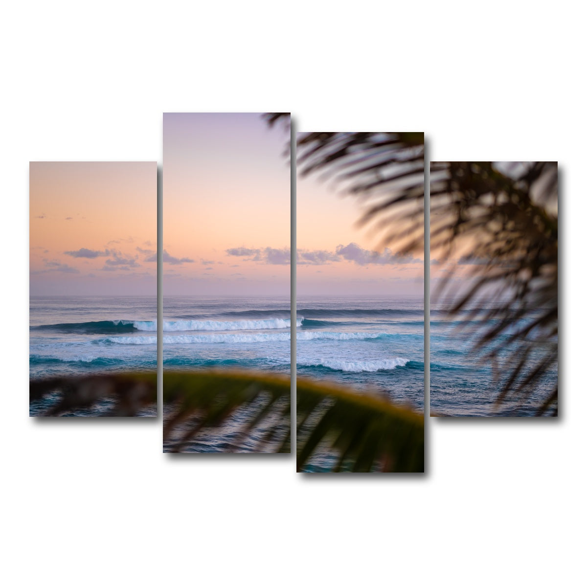 AUTO-MOCKUP WHITE | Island Morning | 4 Piece | Gallery Wrap Canvas | group=4_short