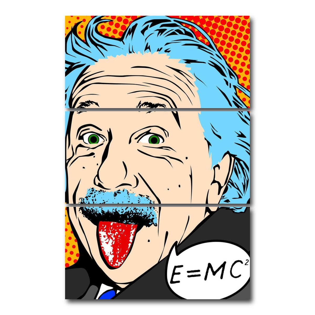 AUTO-MOCKUP WHITE | It Takes a Genius | 3 Piece | Gallery Wrap Canvas | group=12x24_stacked