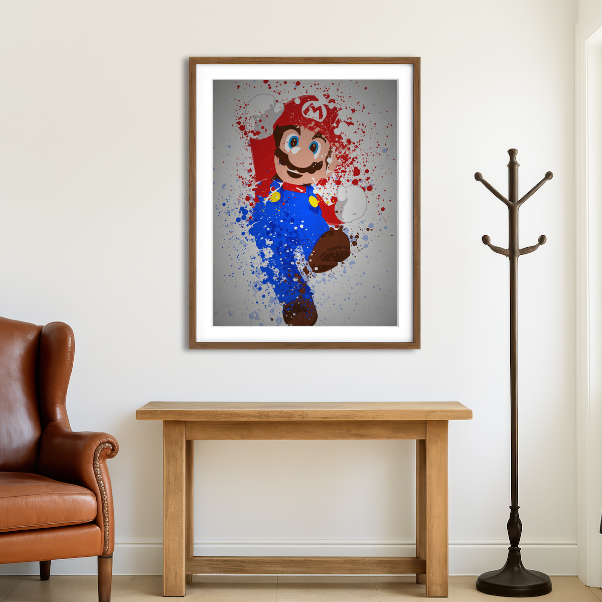 AUTO-MOCKUP ROOM | It's a Me Wall Art