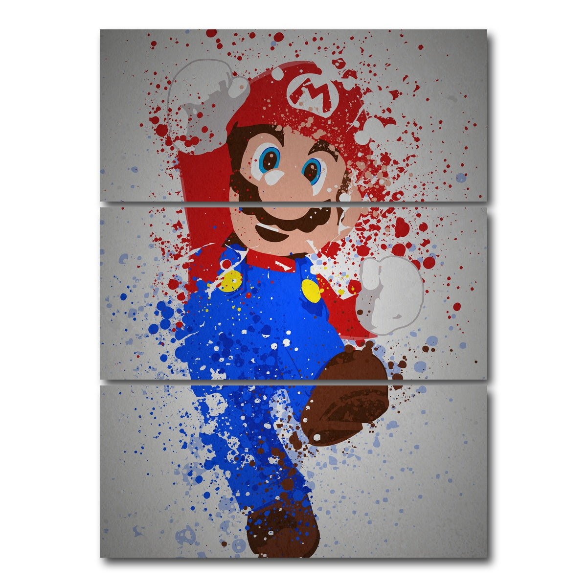 AUTO-MOCKUP WHITE | It's a Me | 3 Piece | Gallery Wrap Canvas | group=8x18_stacked