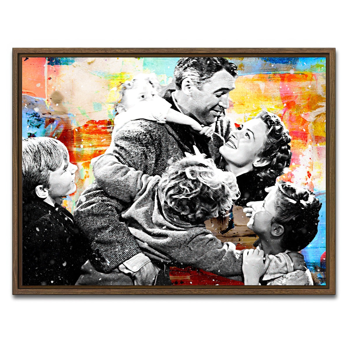 AUTO-MOCKUP WHITE | It's a Wonderful Life | 1 Piece | Walnut Framed Canvas | group=4x3