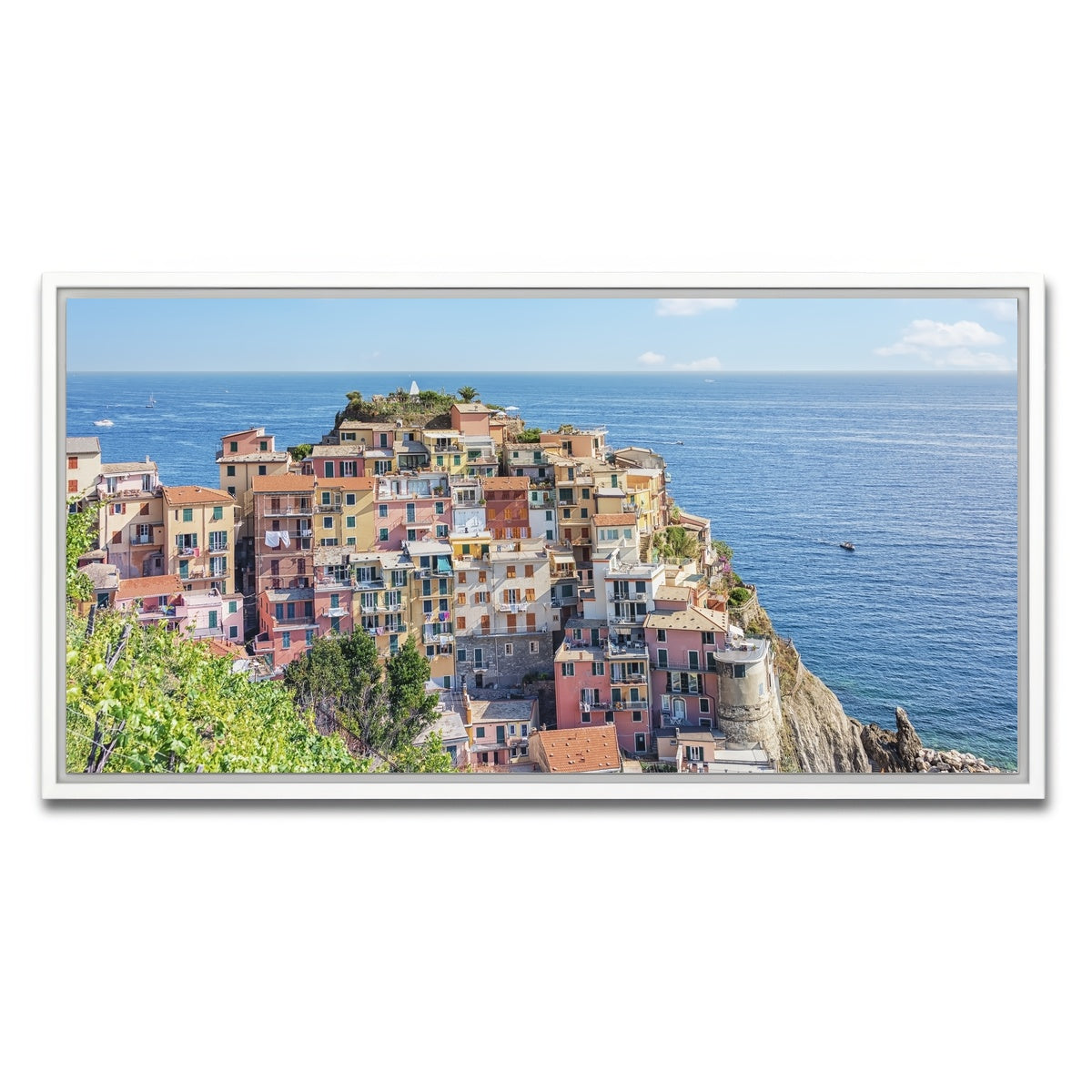 AUTO-MOCKUP WHITE | Italian Riviera | 1 Piece | White Framed Canvas | group=2x1