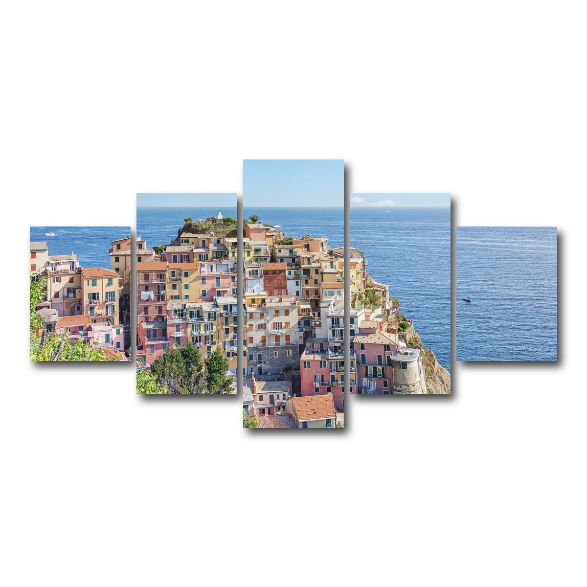 AUTO-MOCKUP WHITE | Italian Riviera | 5 Piece | Gallery Wrap Canvas | group=5_short