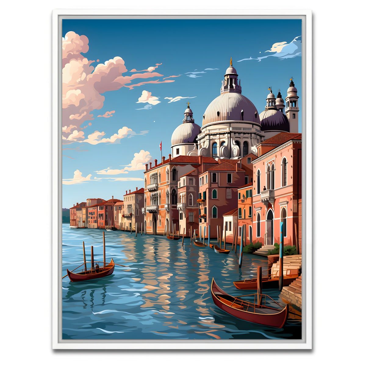 AUTO-MOCKUP WHITE | Italy - Venice | 1 Piece | White Framed Canvas | group=3x4