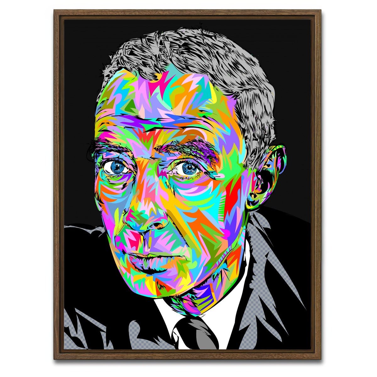 AUTO-MOCKUP WHITE | J. Robert Oppenheimer | 1 Piece | Walnut Framed Canvas | group=3x4
