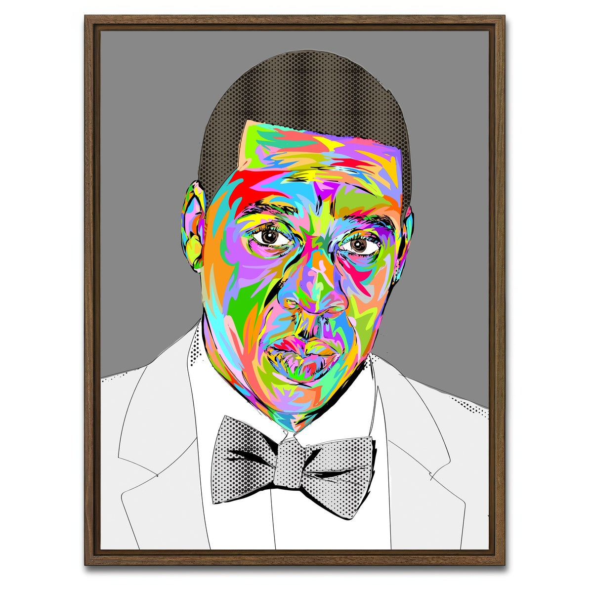AUTO-MOCKUP WHITE | JAYZ | 1 Piece | Walnut Framed Canvas | group=3x4