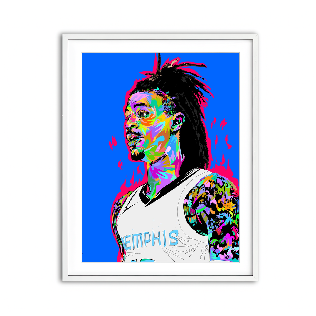 Framed Print 3x4 White