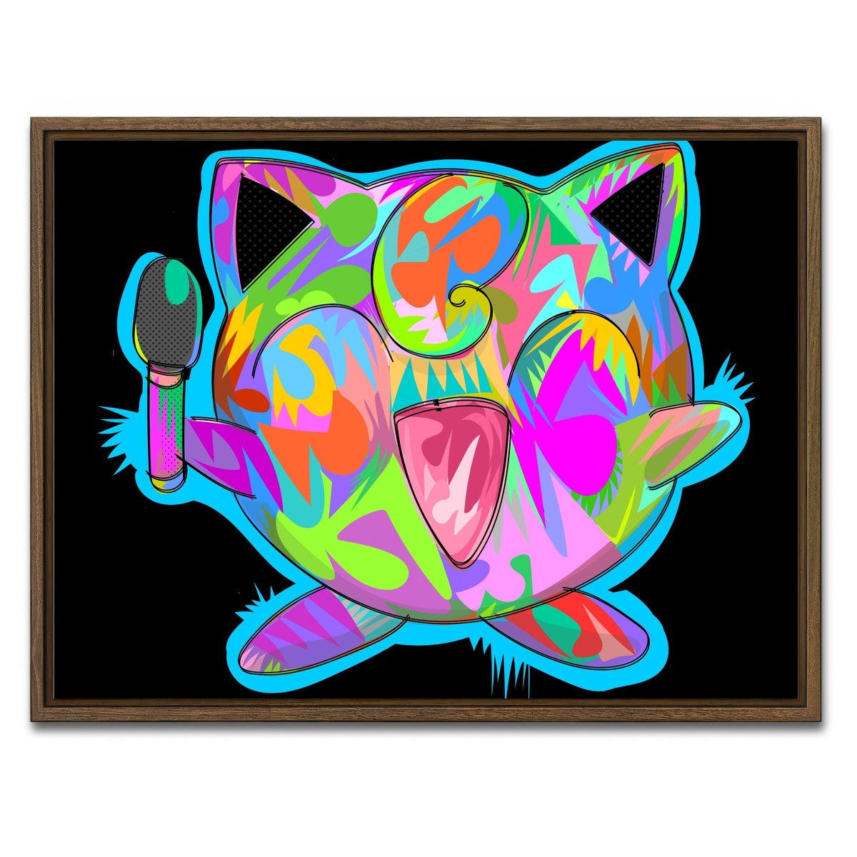 AUTO-MOCKUP WHITE | JIGGLY PUFF | 1 Piece | Walnut Framed Canvas | group=4x3