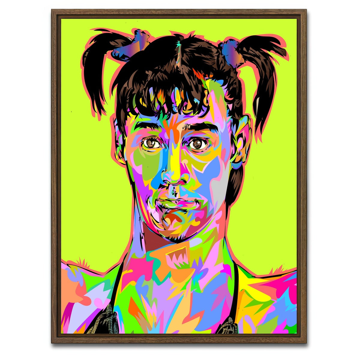 AUTO-MOCKUP WHITE | JIM CARREY DRAG | 1 Piece | Walnut Framed Canvas | group=3x4