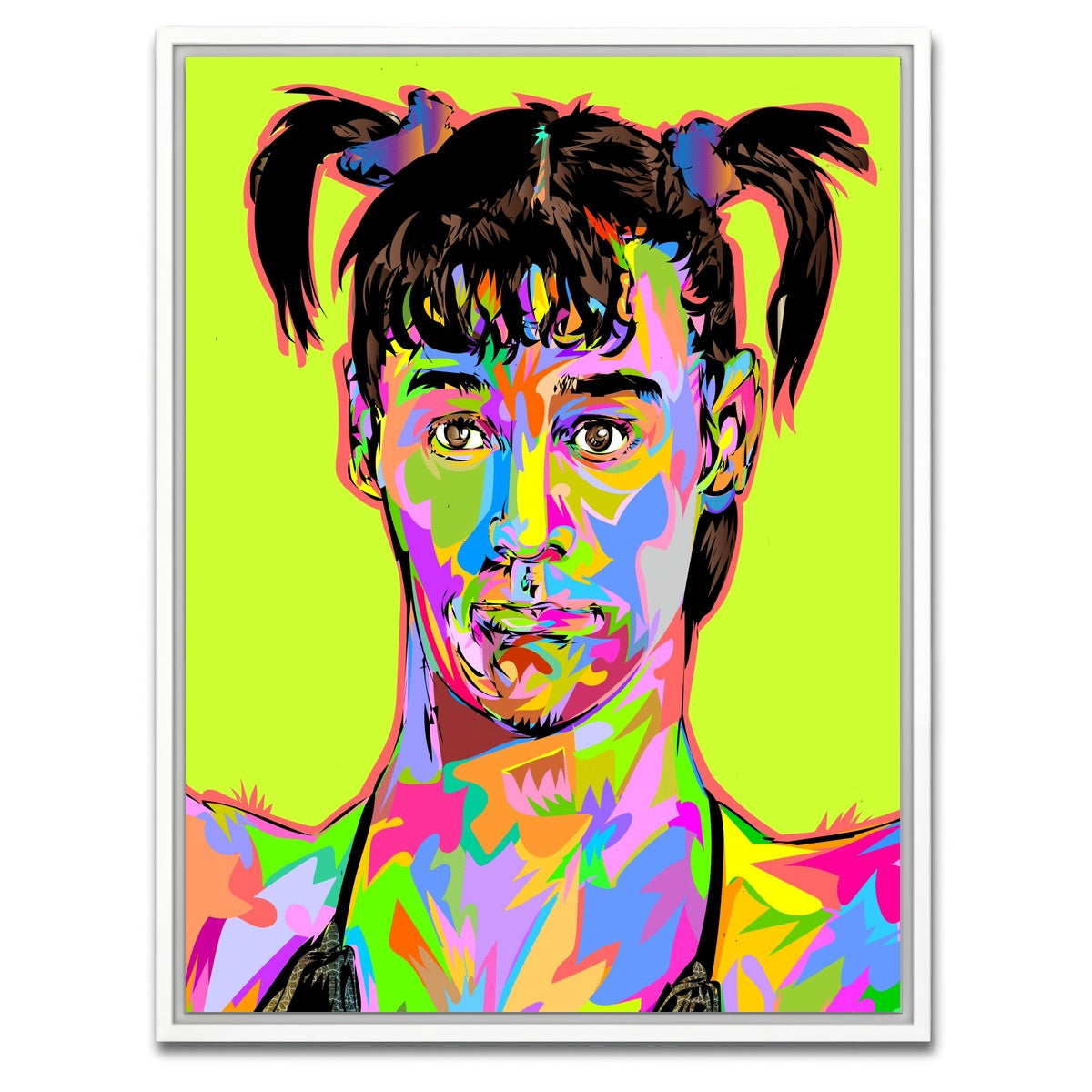 AUTO-MOCKUP WHITE | JIM CARREY DRAG | 1 Piece | White Framed Canvas | group=3x4