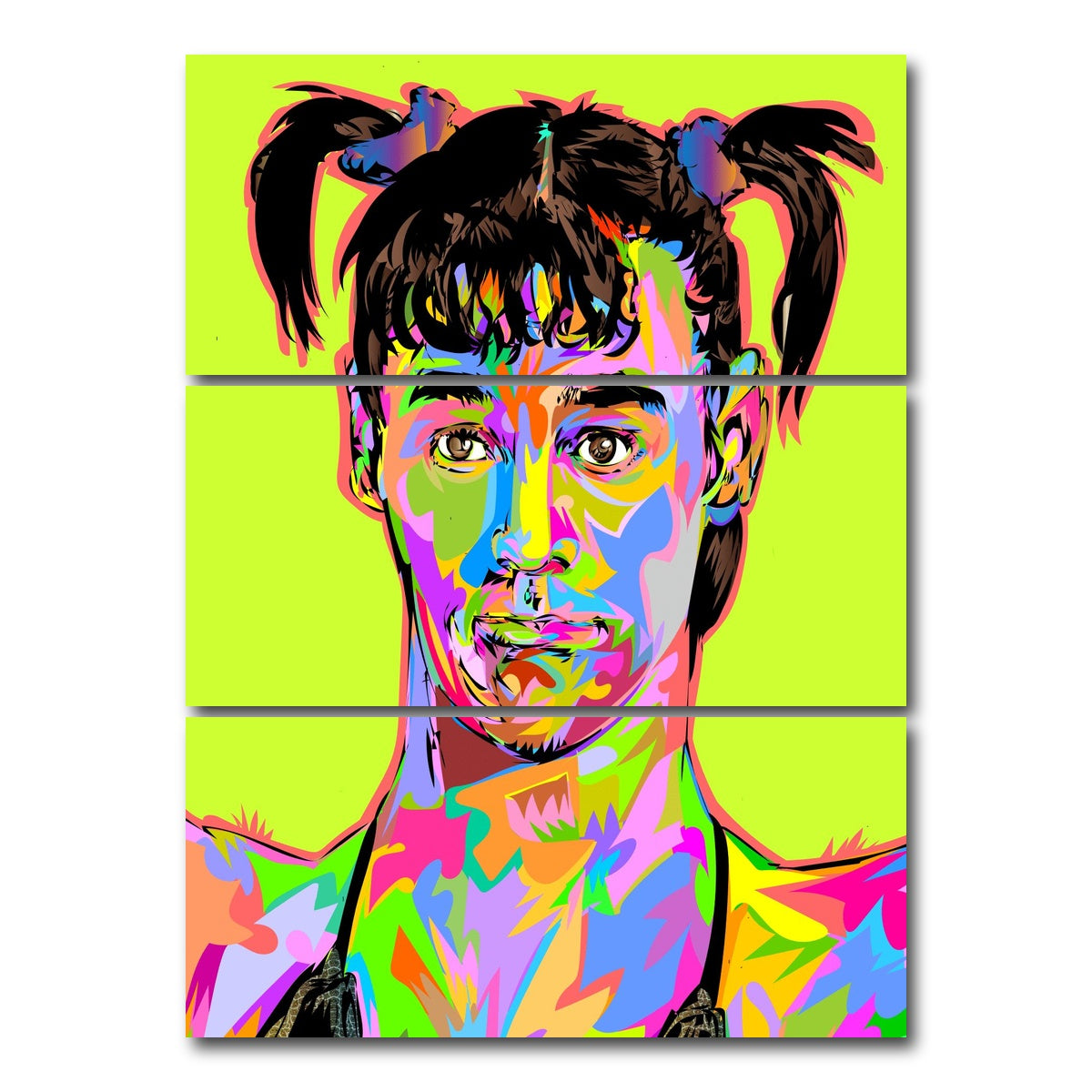 AUTO-MOCKUP WHITE | JIM CARREY DRAG | 3 Piece | Gallery Wrap Canvas | group=8x18_stacked