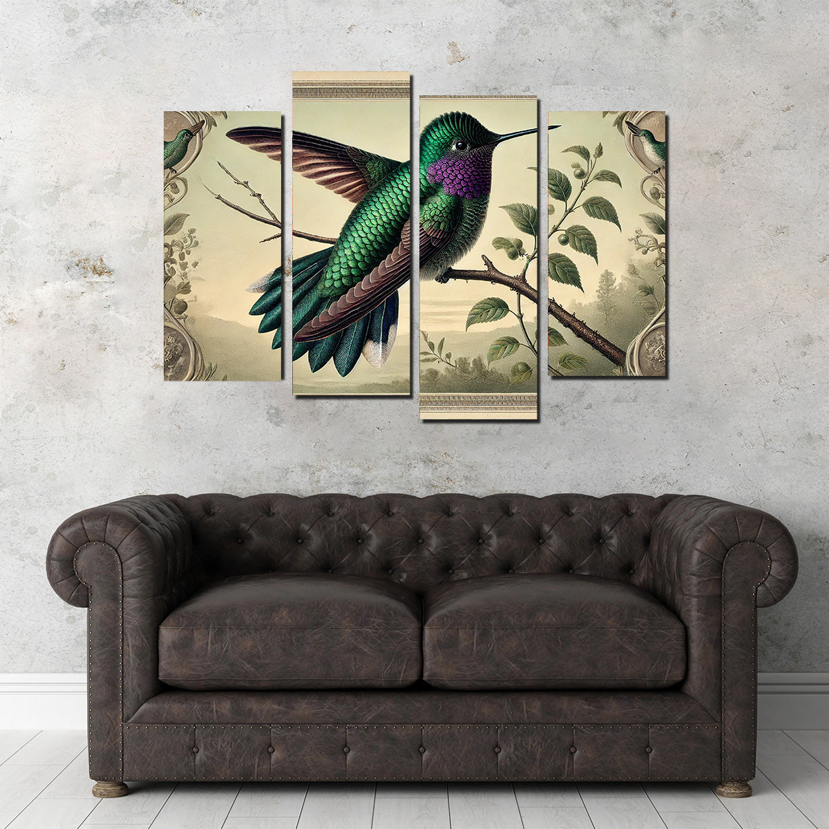 JJ Audubon's Style Hummingbird Print Wall Art