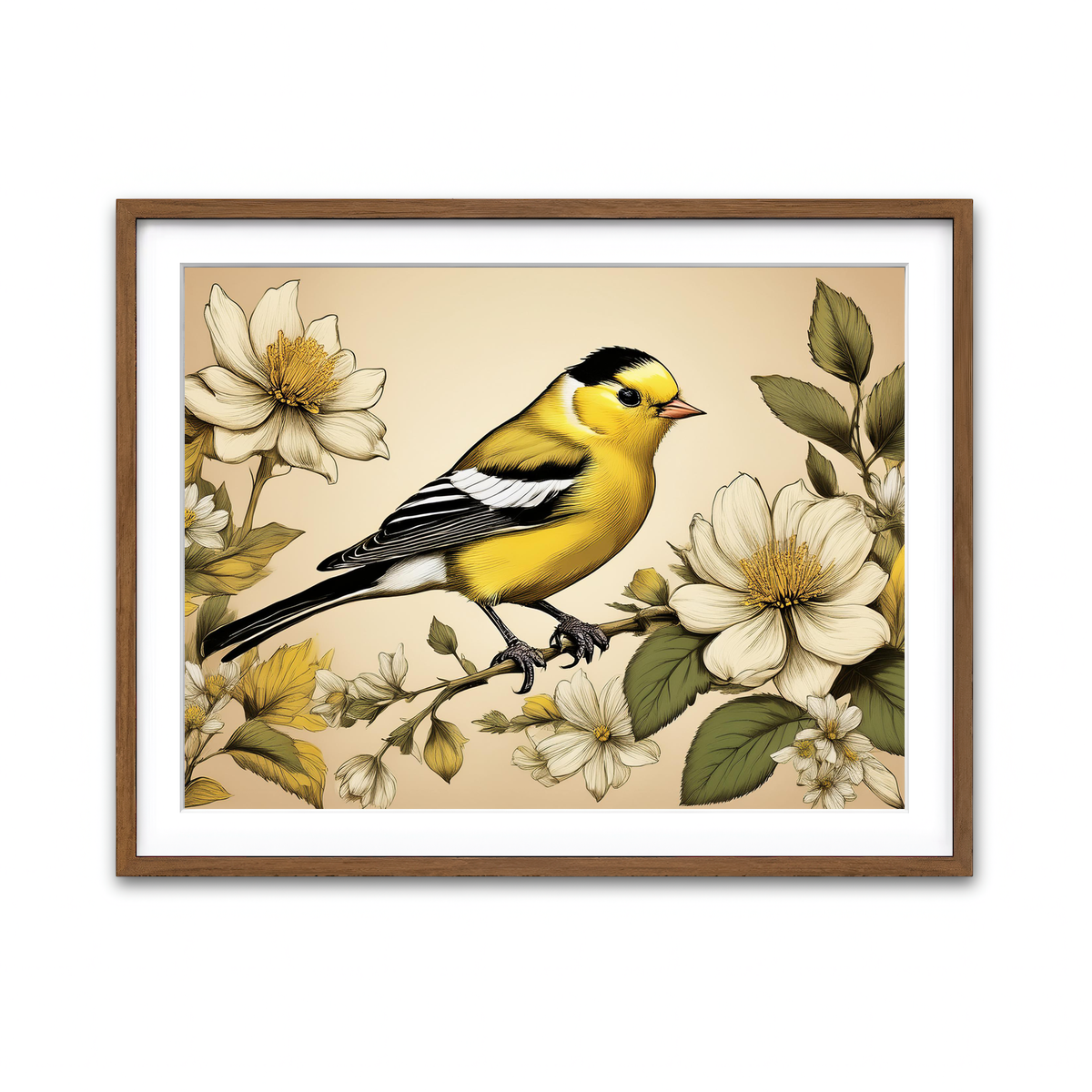 Framed Print 4x3 Walnut