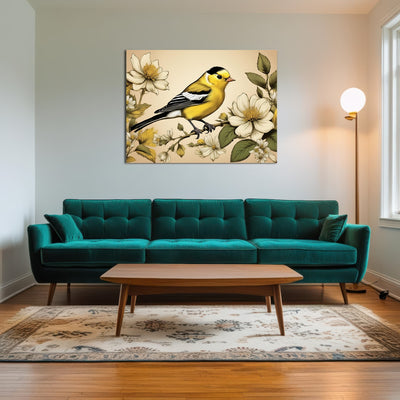 AUTO-MOCKUP ROOM | JJ Audubon's Style American Goldfinch