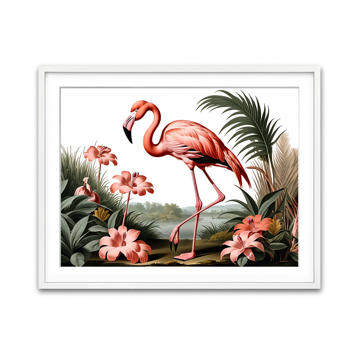 Framed Print 4x3 White