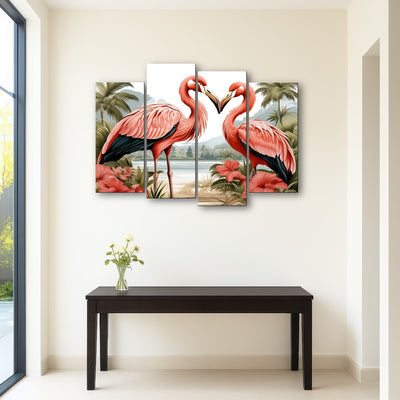 AUTO-MOCKUP ROOM | JJ Audubon's Style Flamingos