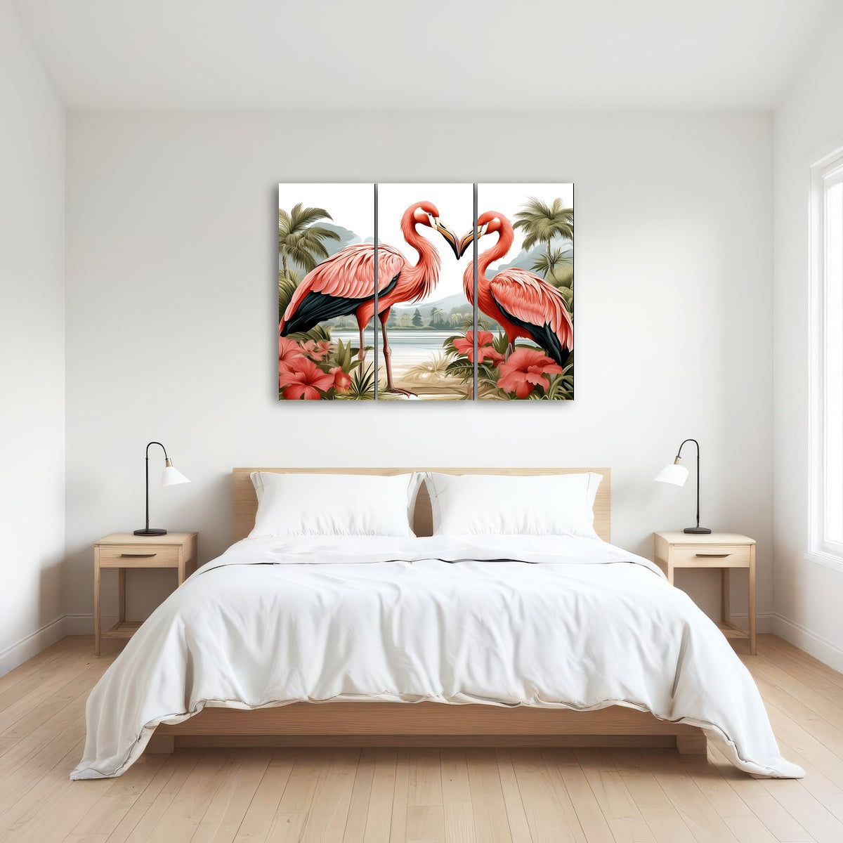 AUTO-MOCKUP ROOM | JJ Audubon's Style Flamingos