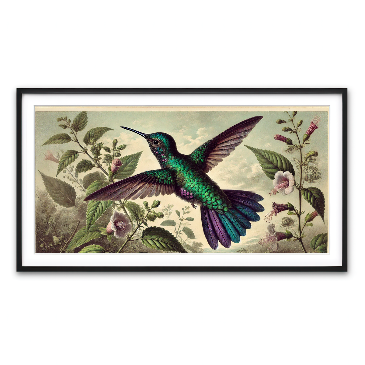 Framed Print 2x1 Black