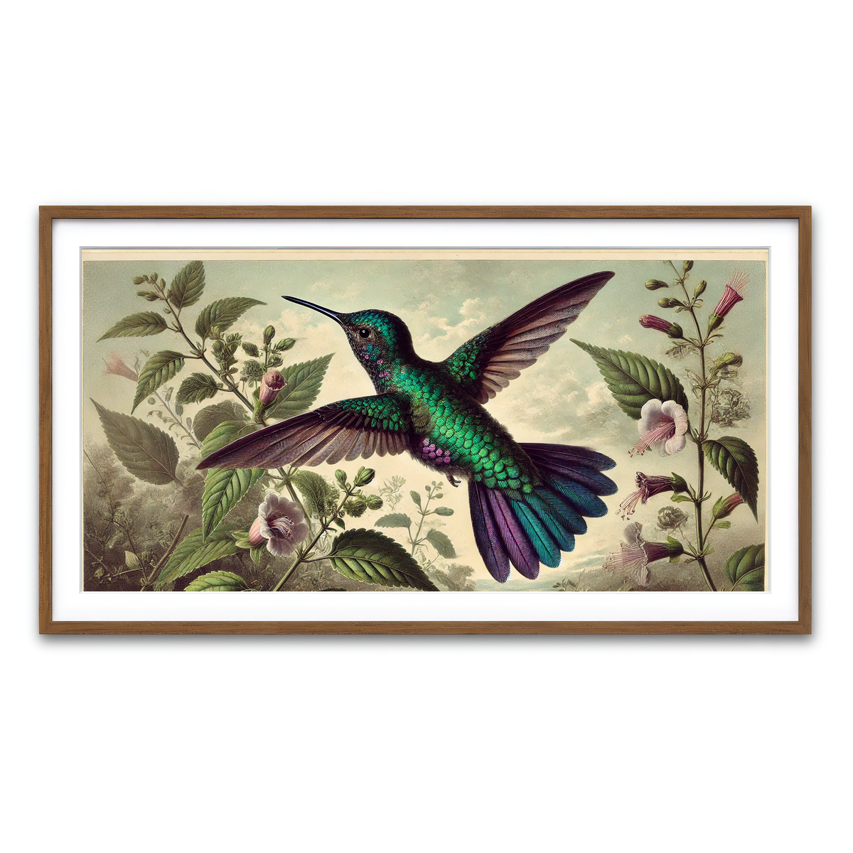 Framed Print 2x1 Walnut