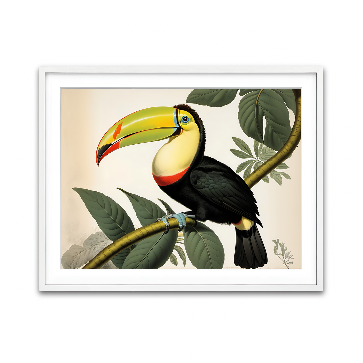 Framed Print 4x3 White