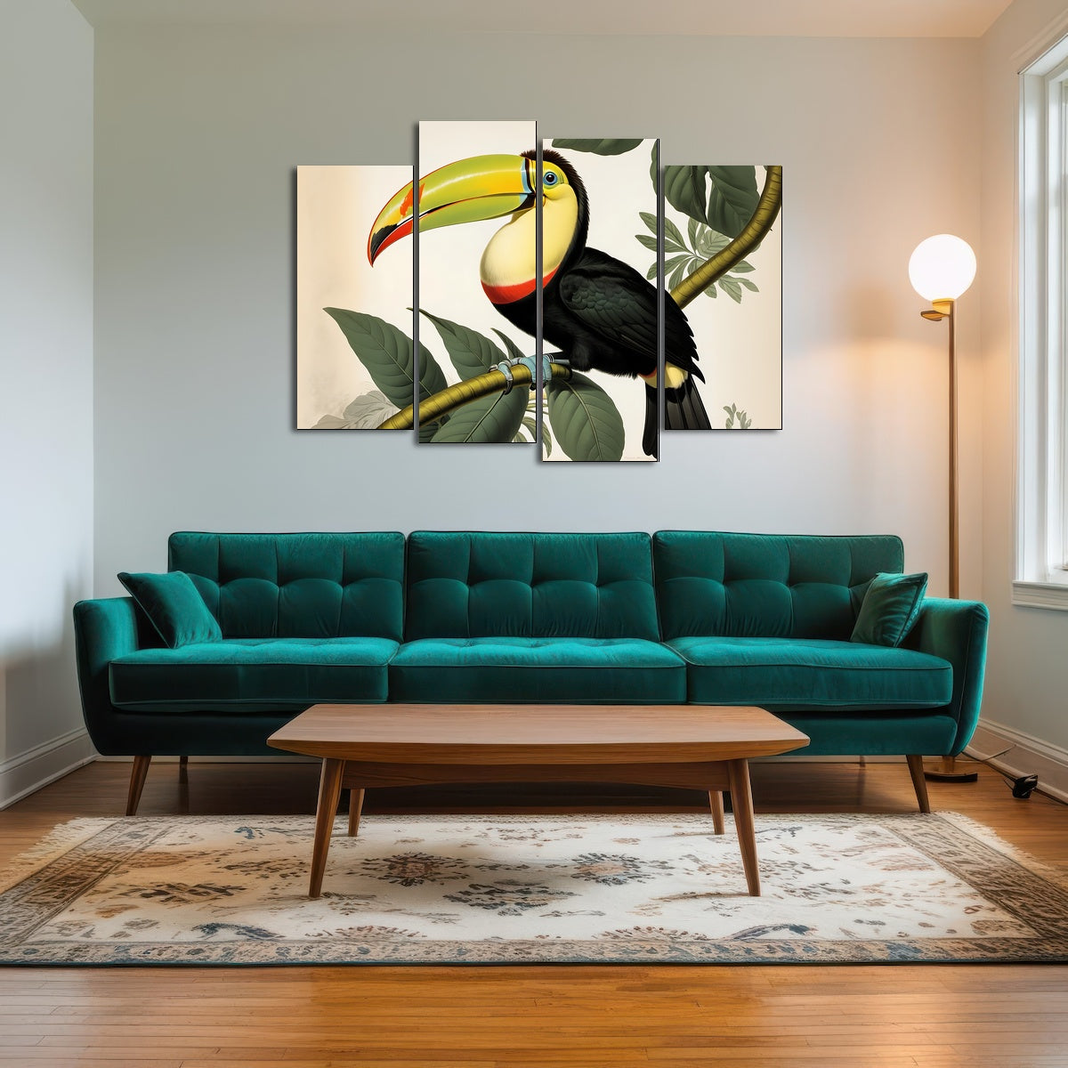 AUTO-MOCKUP ROOM | JJ Audubon's Style Keel-Billed Toucan