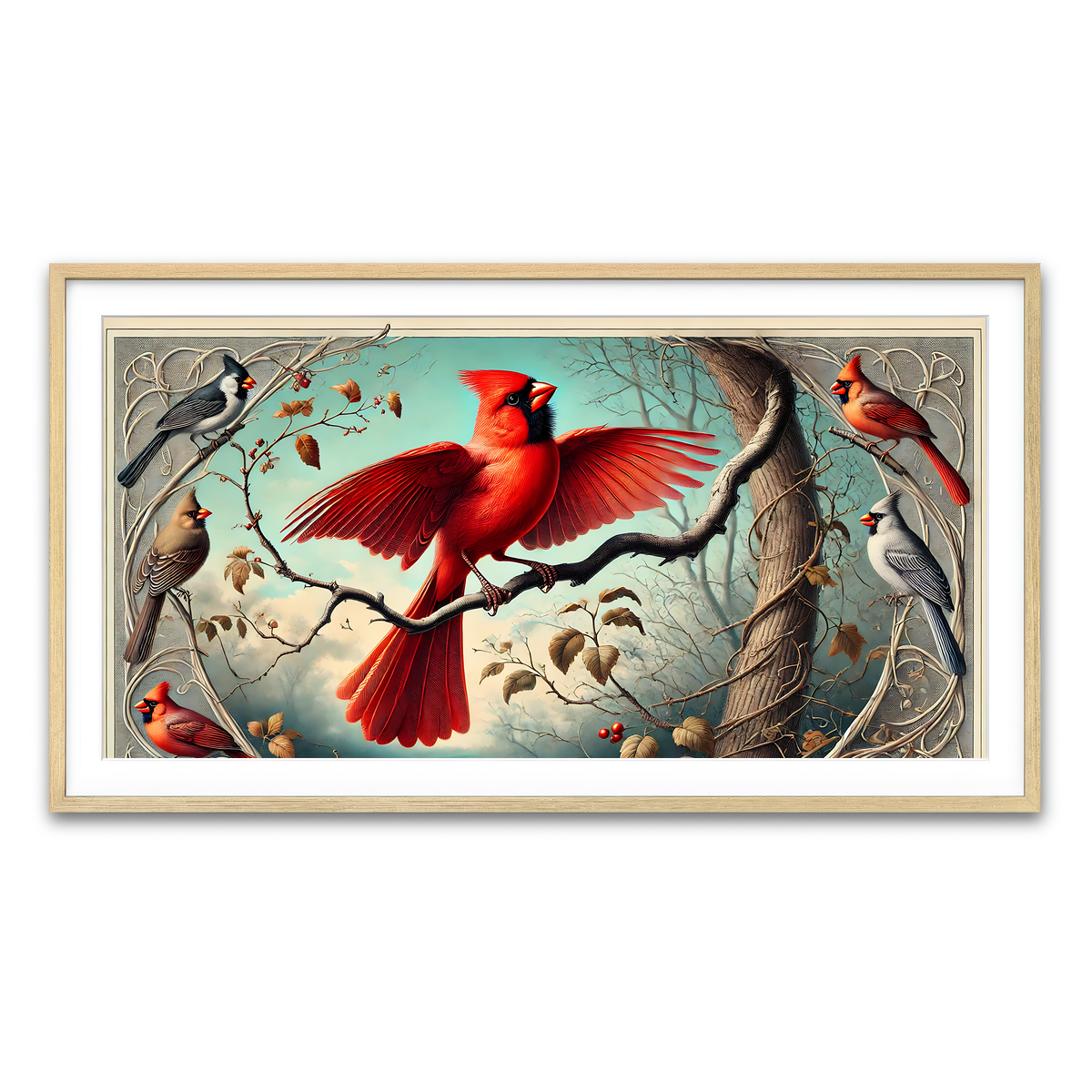 Framed Print 2x1 Natural