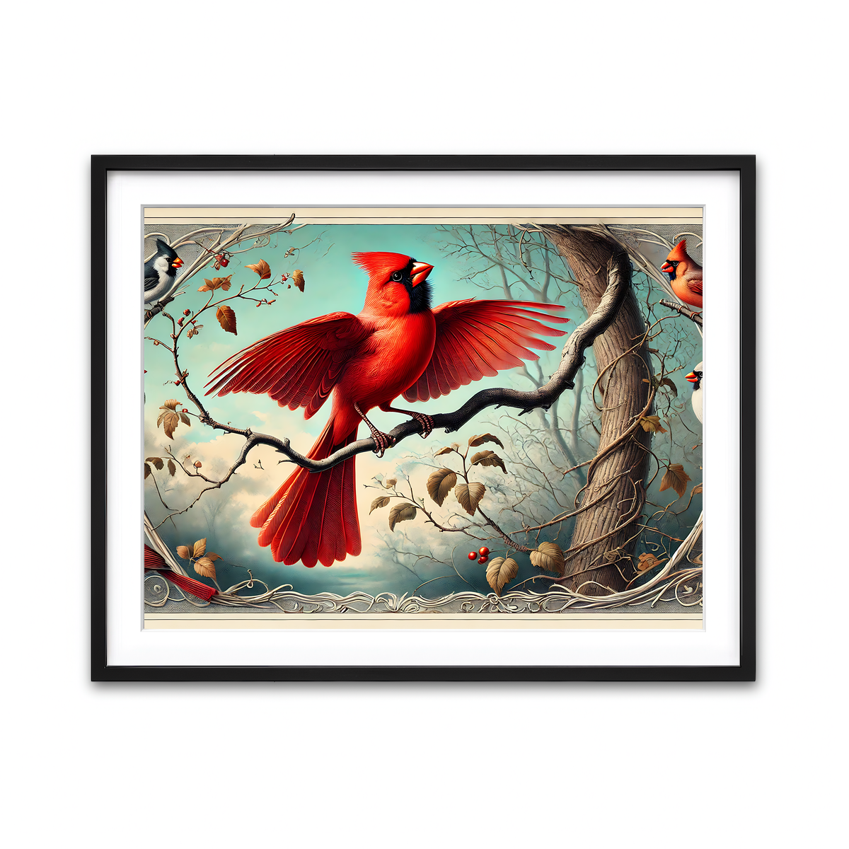 Framed Print 4x3 Black