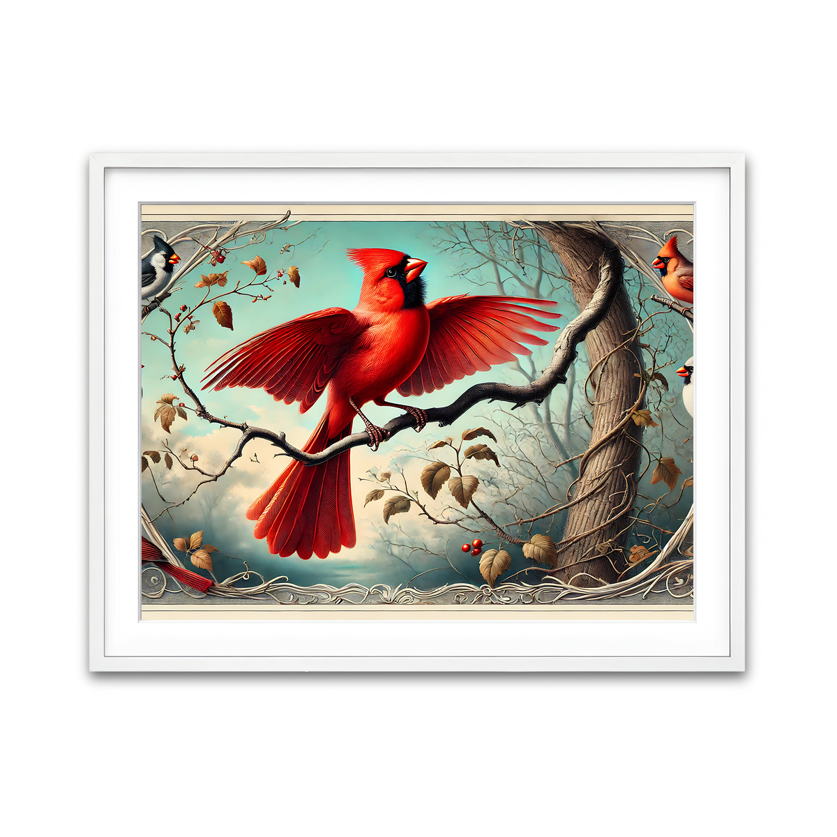 Framed Print 4x3 White