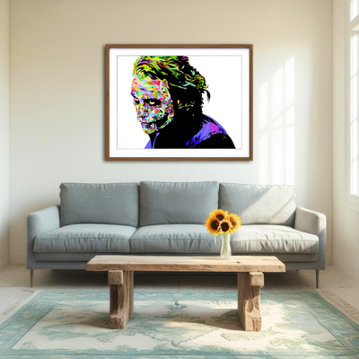 AUTO-MOCKUP ROOM | Joker Heath White Wall Art